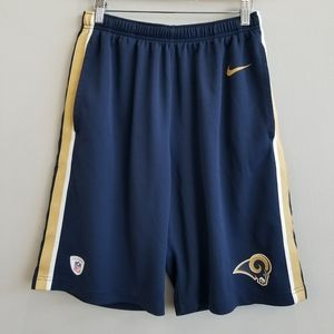 Nike Los Angeles Rams NFL Equipment Shorts Men's Size Small Football Training
